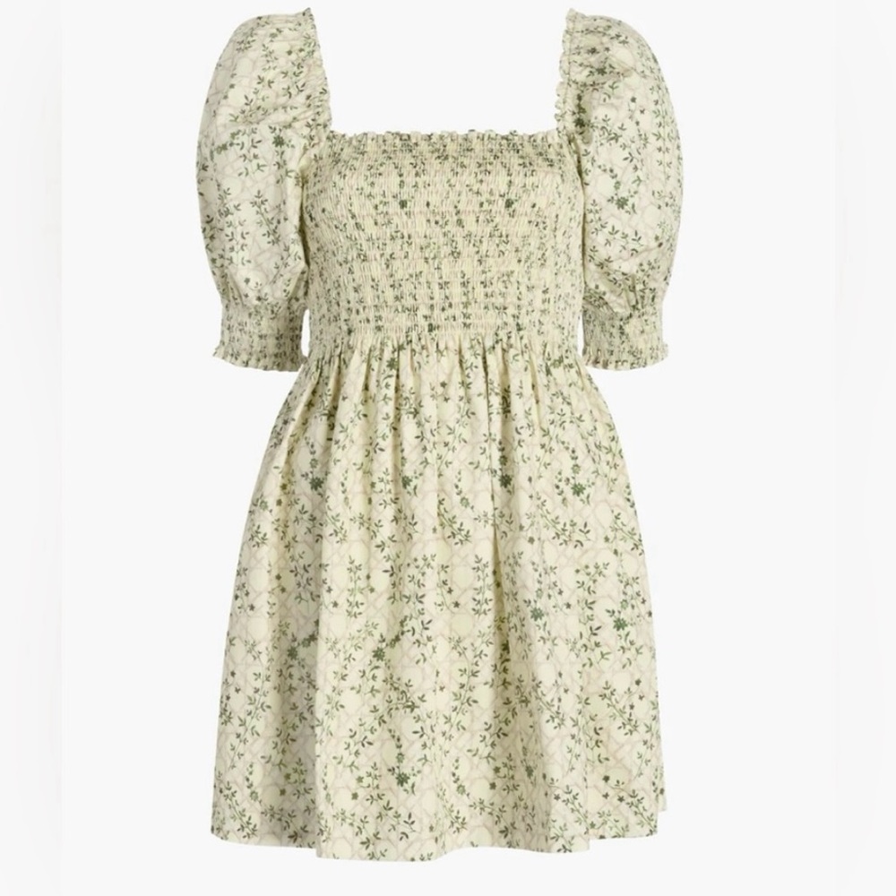 Hill House Home Athena Nap Dress Yellow Basketweave